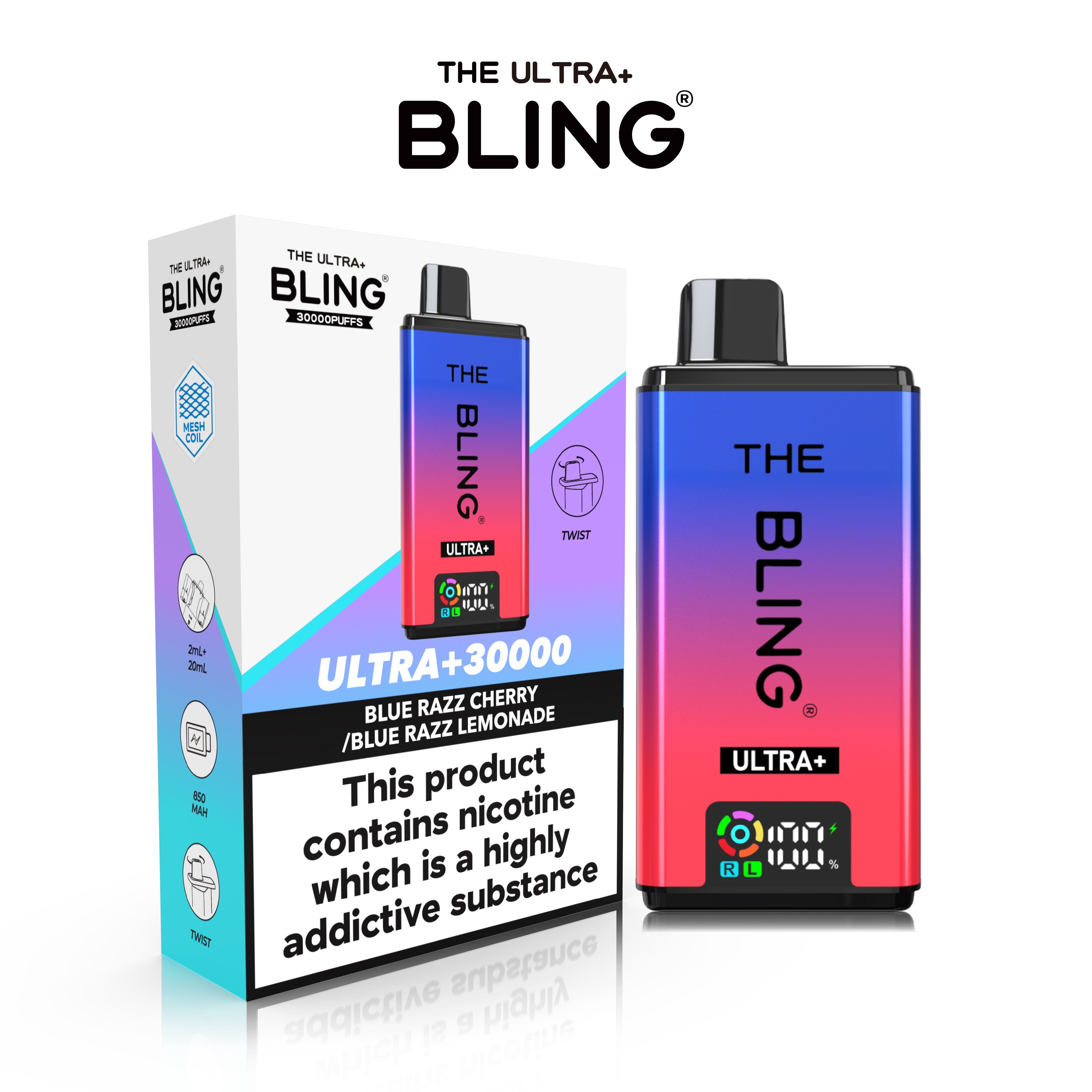 The Crystal Bling Ultra 30000 Prefilled Vape Kit