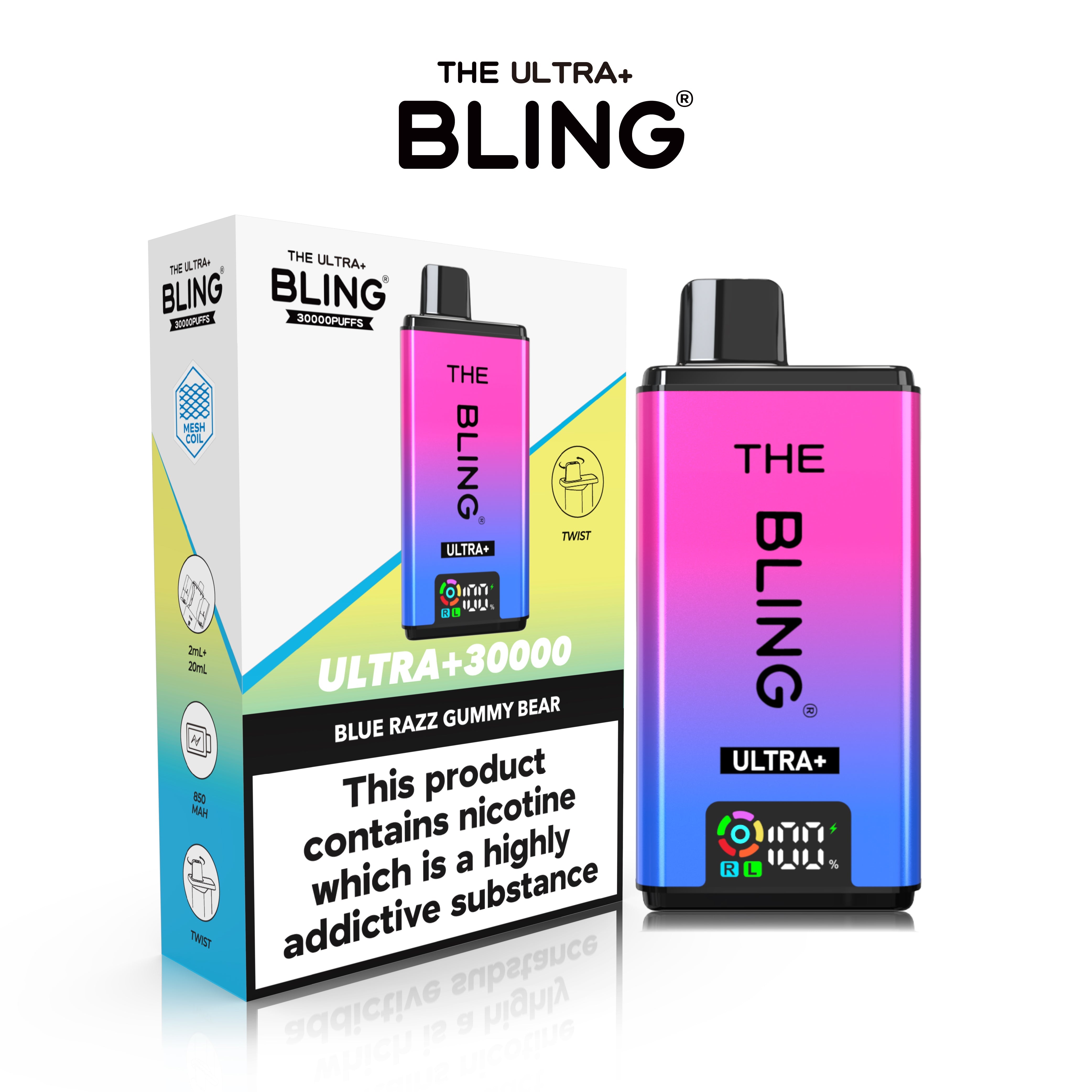 The Crystal Bling Ultra 30000 Prefilled Vape Kit