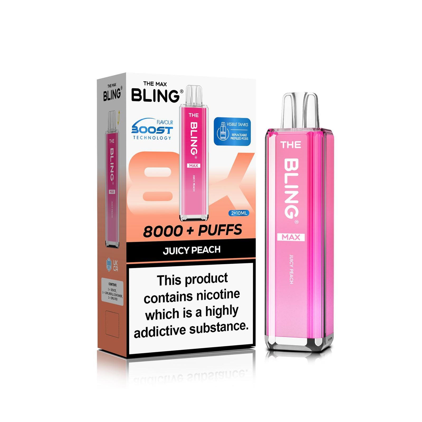 The Crystal Bling Max 8000 Prefilled Vape Kit