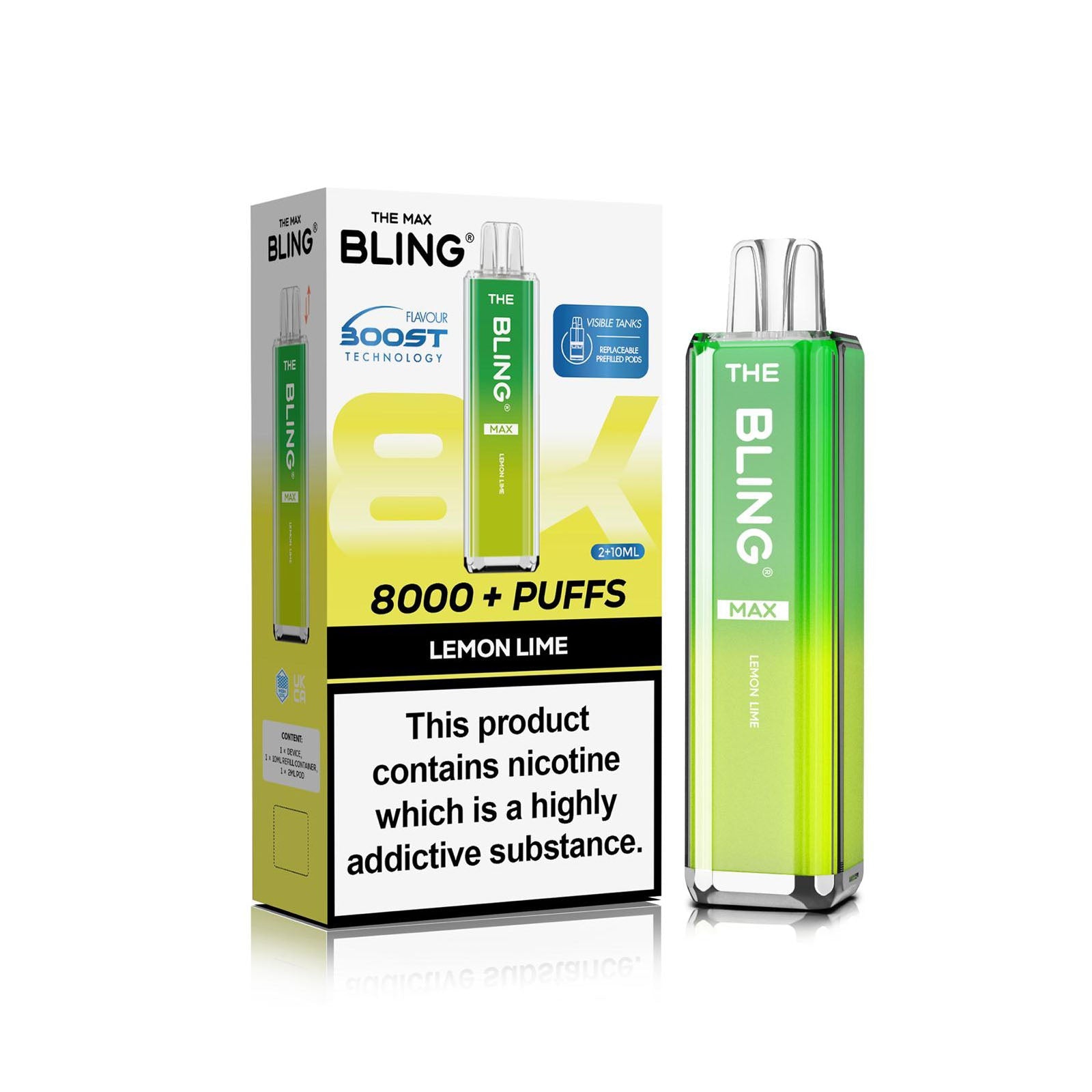 The Crystal Bling Max 8000 Prefilled Vape Kit