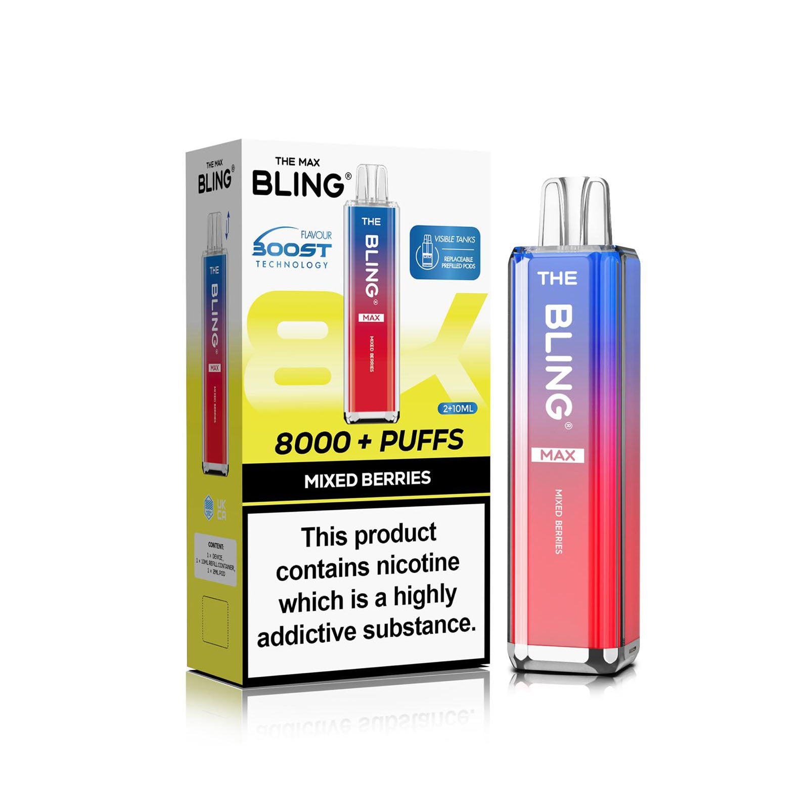 The Crystal Bling Max 8000 Prefilled Vape Kit
