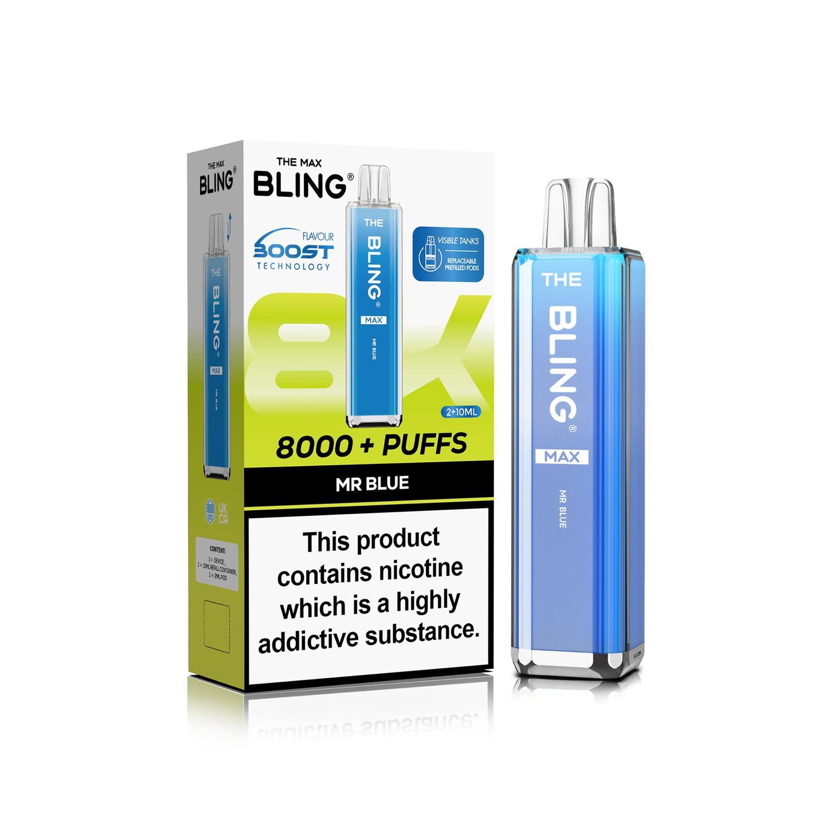 The Crystal Bling Max 8000 Prefilled Vape Kit
