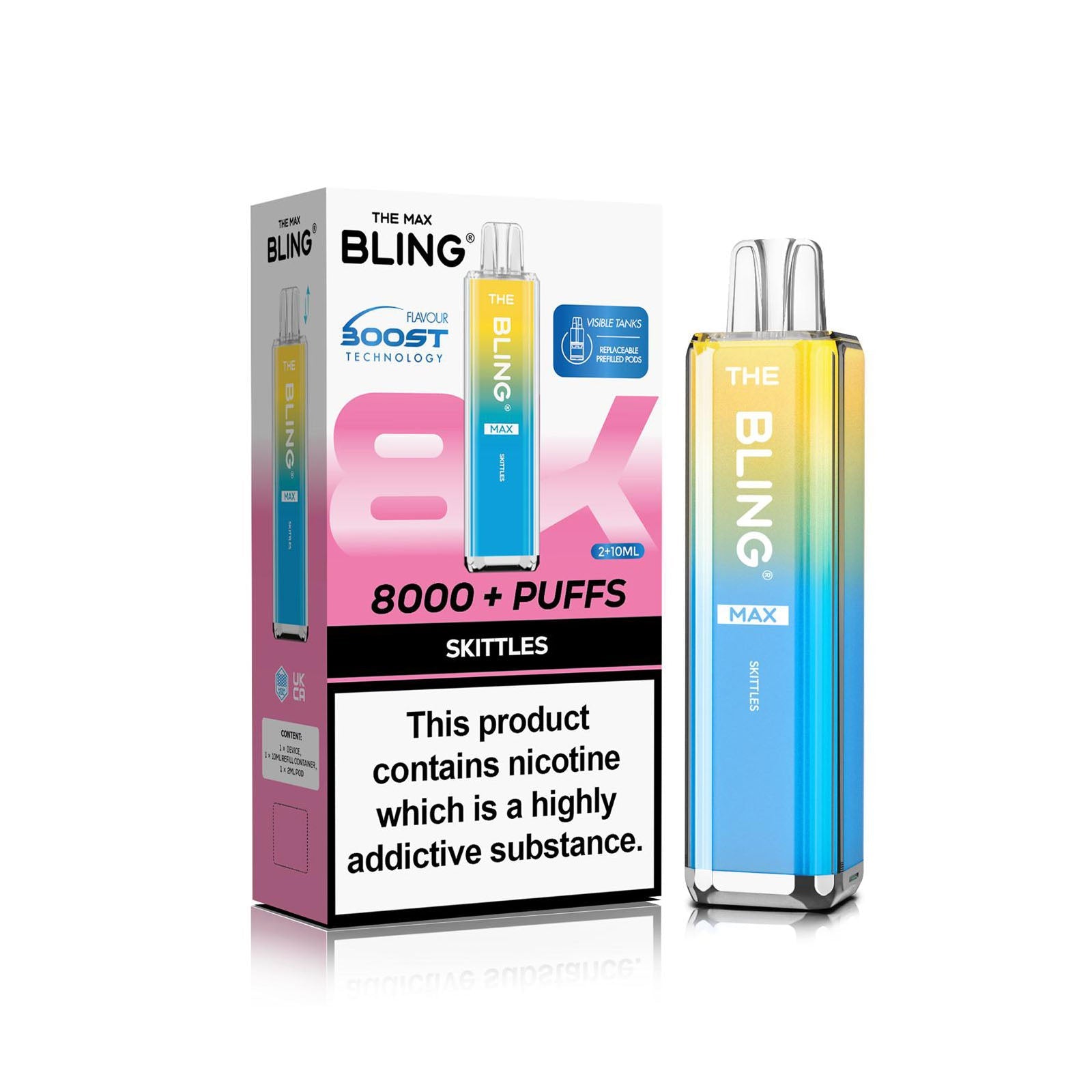 The Crystal Bling Max 8000 Prefilled Vape Kit