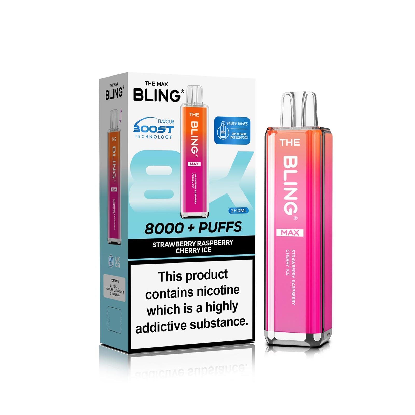 The Crystal Bling Max 8000 Prefilled Vape Kit