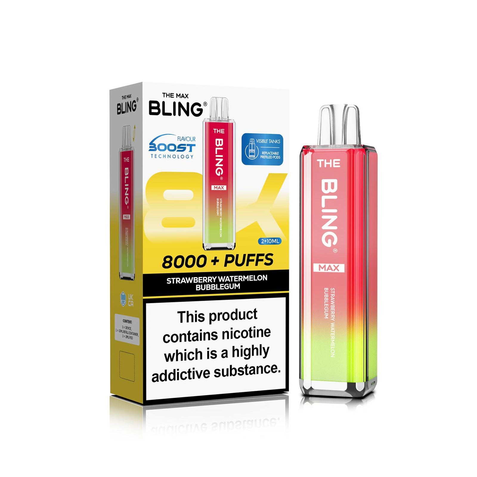 The Crystal Bling Max 8000 Prefilled Vape Kit